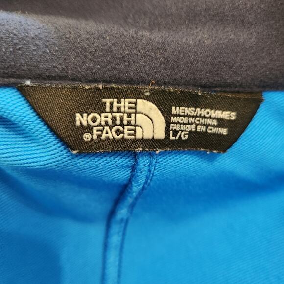 North Face Jacket Sz Large Mens Apex Pneumatic Windwall Blue Full Zip Softshell - Picture 13 of 16